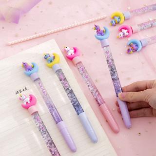 Bút gel kim tuyến đính sequin lấp lánh nhiều màu sáng tạo cho học sinh