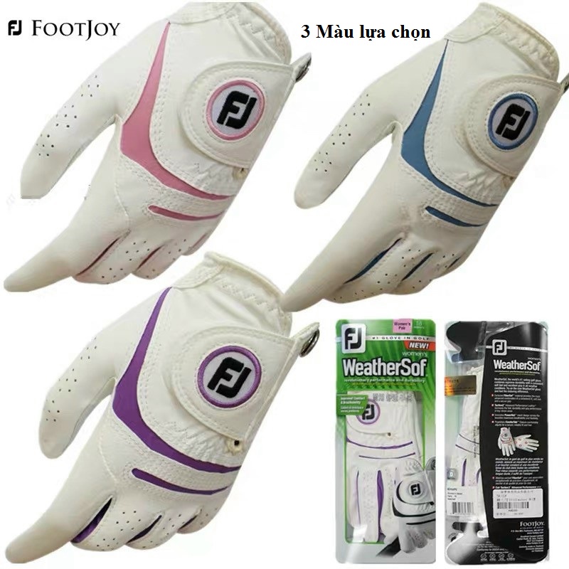 Găng tay đánh golf nữ Footjoy FJ chống trượt chống mòn cả hai tay chất da cao cấp GT003