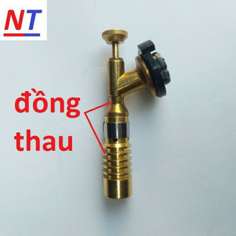 Đèn khò ga mini đồng nguyên chất 100%