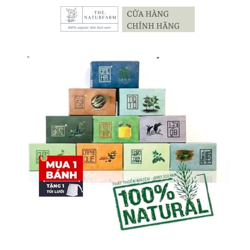 Soap xà bông sinh dược cho face &amp; body ( xà bông nghệ, xà bông mướp đắng, xà bông sả chanh )