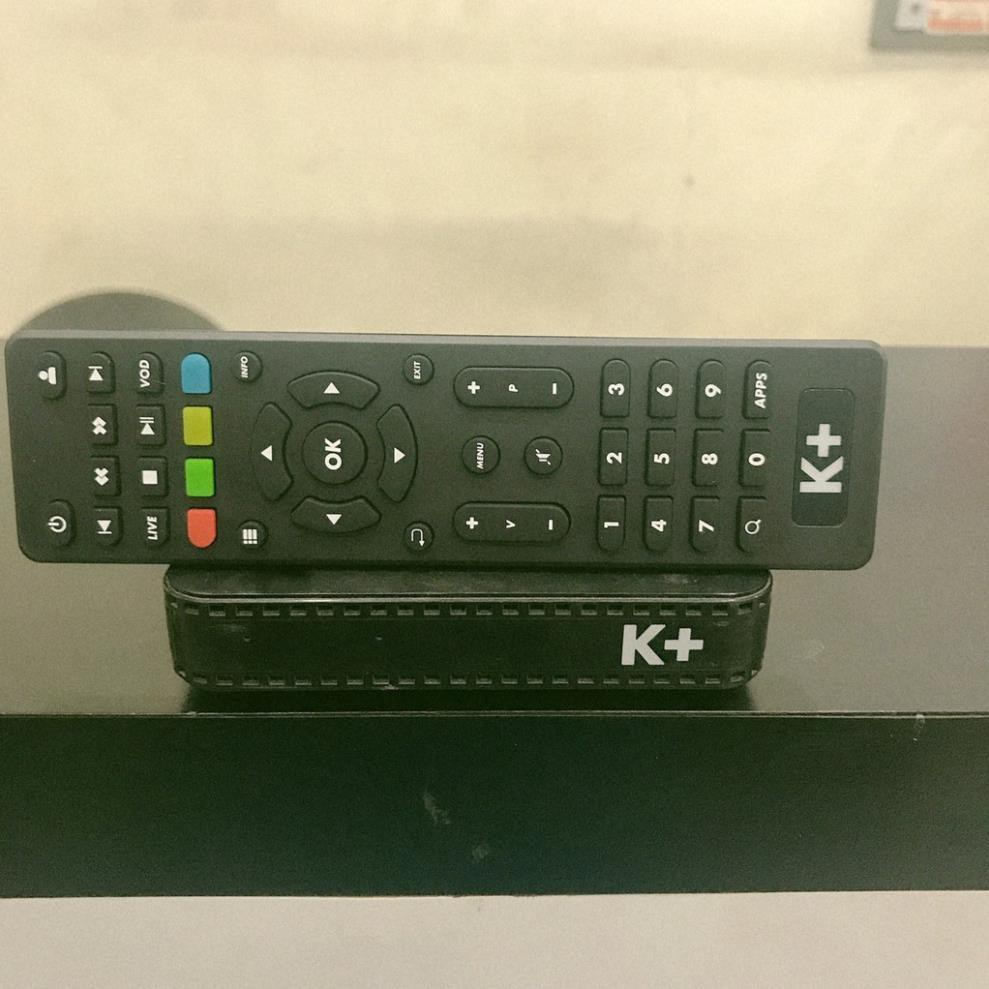 Điều khiển K+ TV BOX, Remote Tivi Box k+ HD - Sử dụng cho đầu Box K+, hàng zin Chính Hãng từ K+
