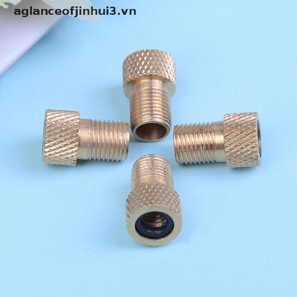 Set 4 Đầu Nối Chuyển Đổi Van Bơm Hơi Xe Đạp Kích Thước 1.5Cm   .