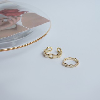 Nhẫn bạc mạ vàng xích cá tính N7