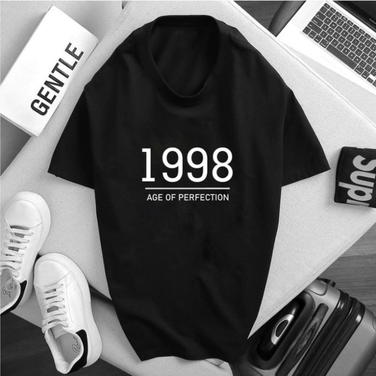 Áo phông màu đen in năm sinh 2000,1999,1998,1997,1996,19995  [FREESHIP] Áo unisex,vải cotton xịn | BigBuy360 - bigbuy360.vn