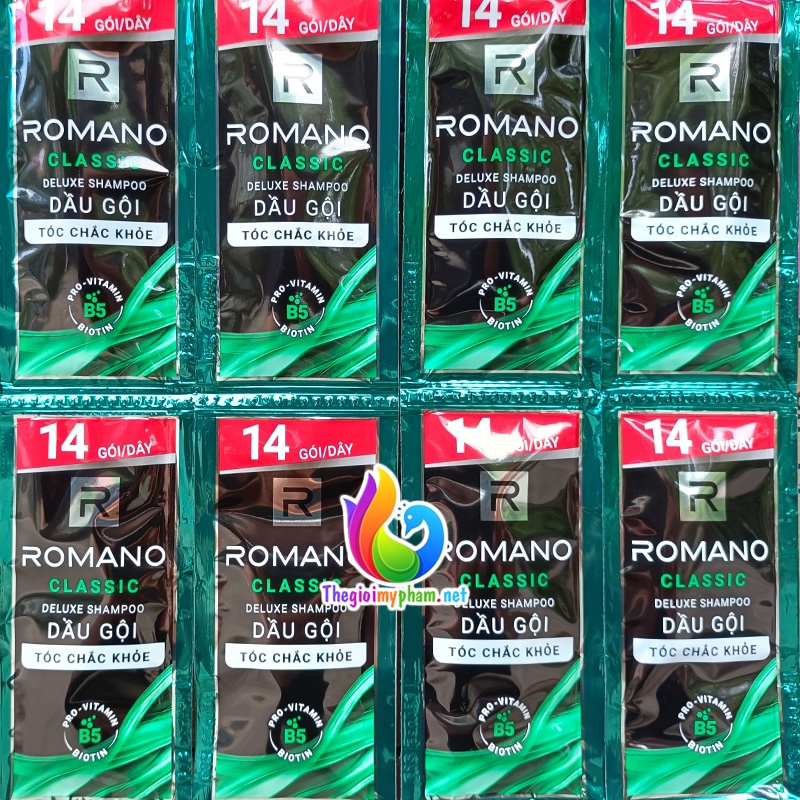 Combo 3 Gói Dầu Gội Romano Classic 5g