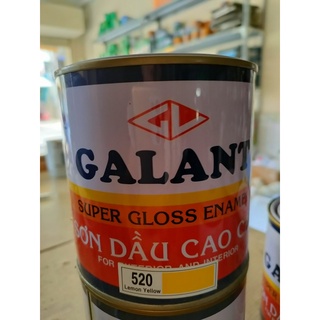 Sơn dầu cao cấp Galant 520 màu vàng 800ml