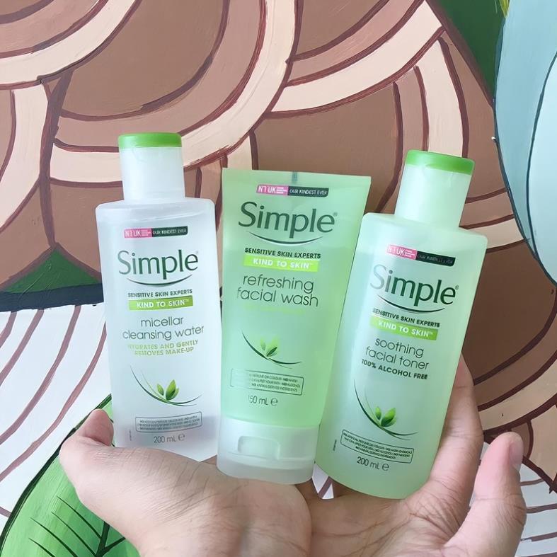 COMBO SIMPLE - Bộ 3 Nước Tẩy Trang, Sữa Rửa Mặt, Toner Simple - Mỹ Phẩm Ngọc Hân | BigBuy360 - bigbuy360.vn