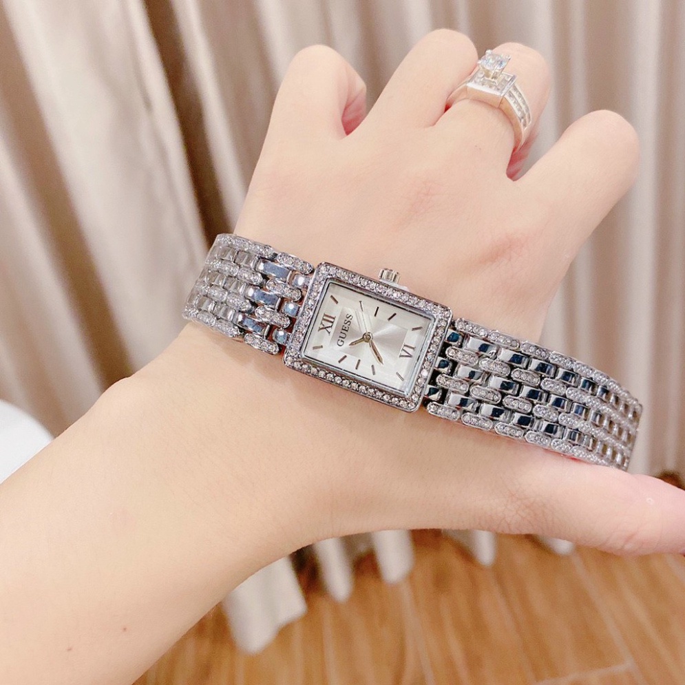 Đồng hồ Nữ Guess Dây Kim Loại hợp thời trang , bền bỉ tặng kèm pin kèm hộp, bảo hành 12 tháng