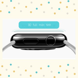 Dán màn hình dành cho Apple Watch 1/2/3 (38/42mm) - 3D full GOR (Hộp 2 miếng)