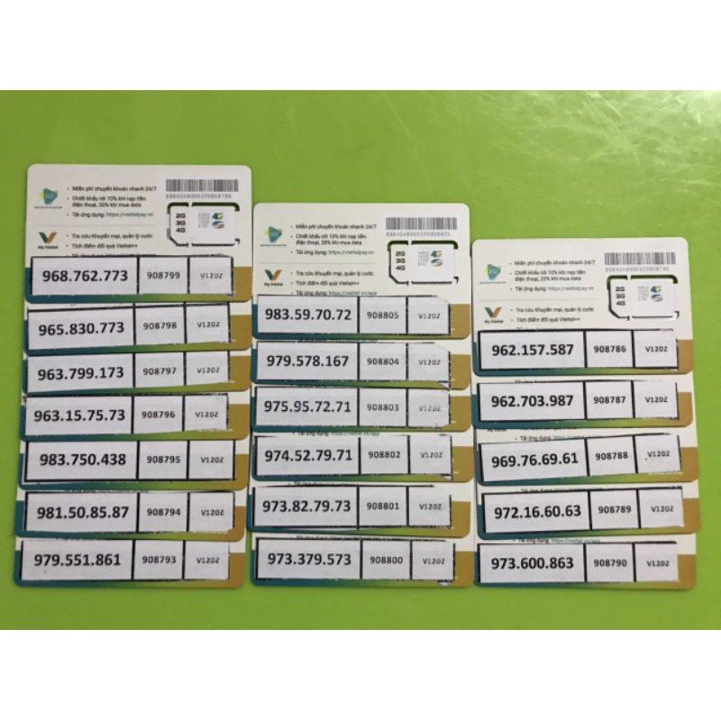 Sim số đẹp đầu 09 giá rẻ