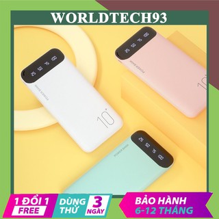 Sạc dự phòng tích hợp màn hình LED WK WP-161 10000mAh ĐỘC QUYỀN