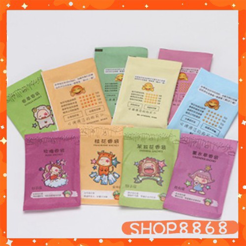 Túi thơm chống mốc mini hoàng đạo và hoa -shop8868 (mùi ngẫu nhiên)