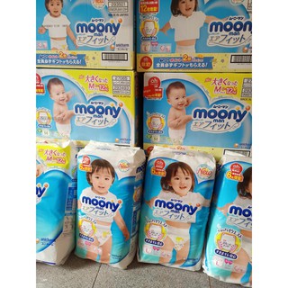 Bỉm quần MOONY L48 L50 size L bịch 48-50 miếng cho bé trai từ 9-14kg