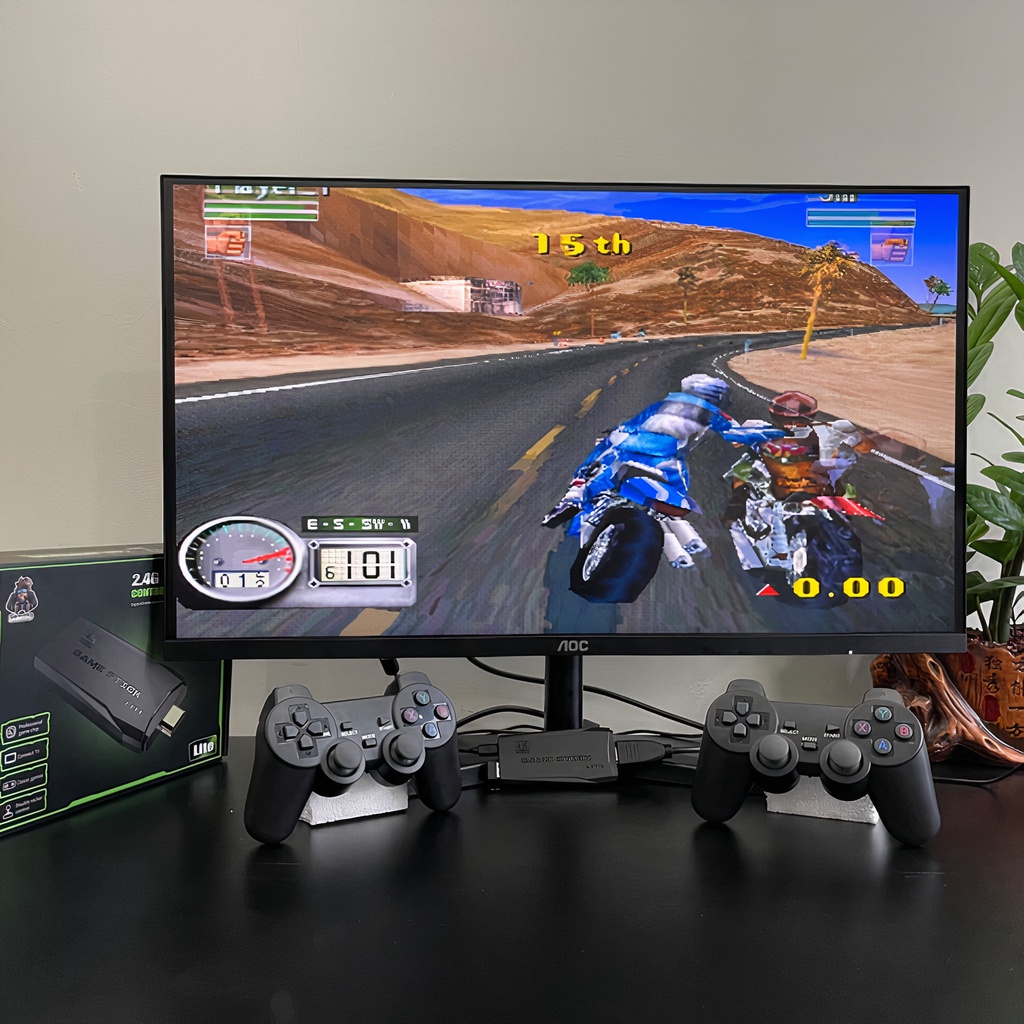 Máy Chơi Game Stick 4 Nút HDMI 3500 - 10000 Game Cổ Điển PS1/Nitendo switch/FC Compact/FC Tặng Kèm Thẻ Nhớ 64Gb | BigBuy360 - bigbuy360.vn