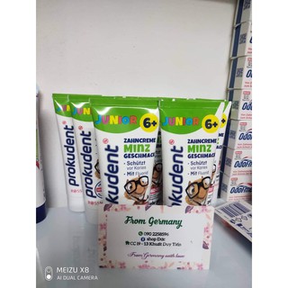 Kem đánh răng Prokudent Junior cho bé từ 6 tuổi 75ml nội địa Đức