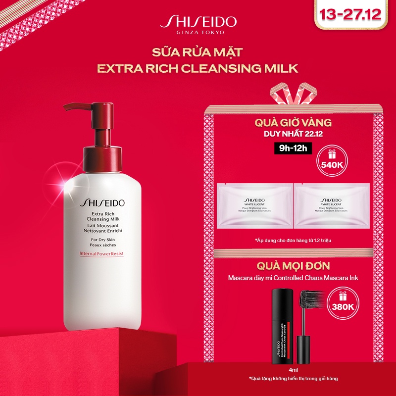 Sữa rửa mặt dưỡng ẩm SHISEIDO Extra Rich Cleansing Milk 125ml