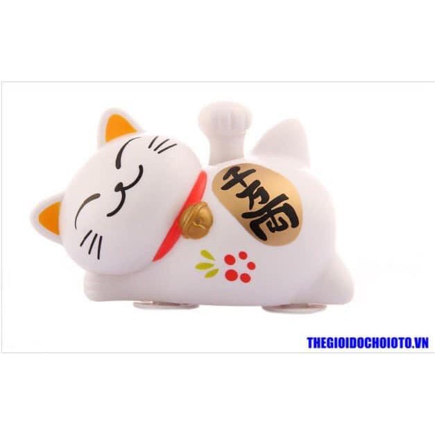Mèo Thần Tài Nằm Vẫy Tay mang tài lộc , May Mắn Trang Trí Ô Tô -nhà cửa .