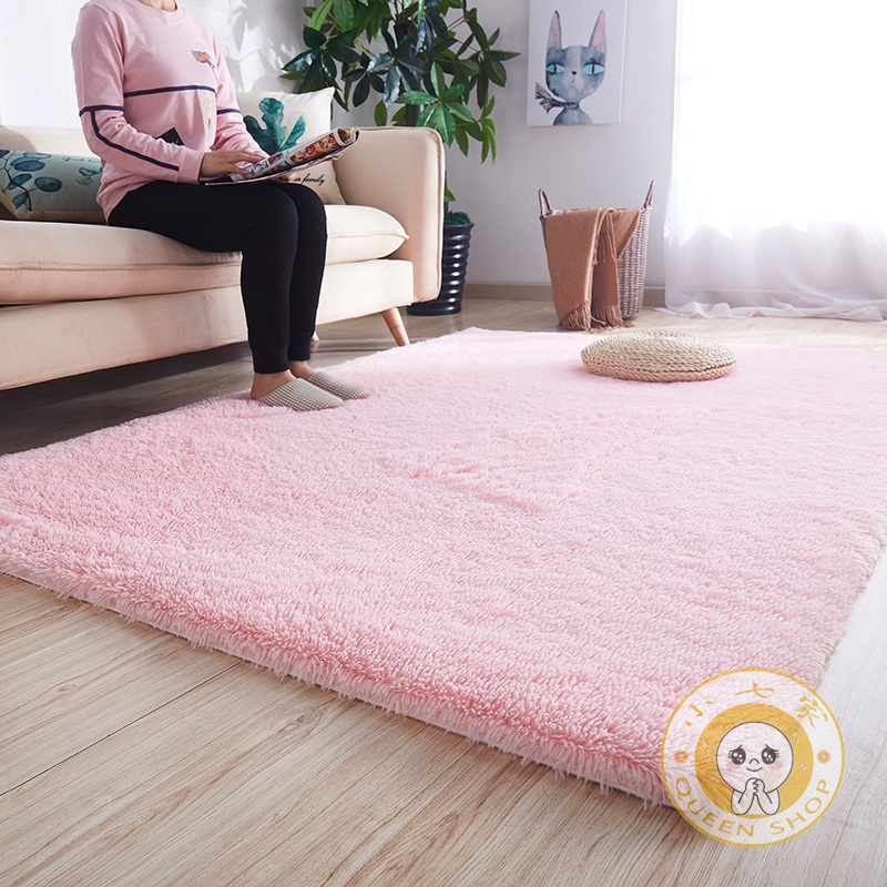 Thảm Lông Cừu Dài Trải Sàn Phòng Ngủ/Phòng Khách Kiểu Dáng Đáng Yêu
