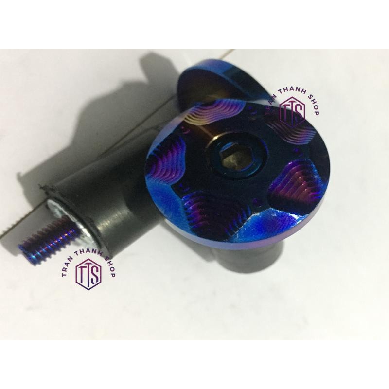 Gù tay lái xe máy INOX CNC - TTS6 ( TITAN 7 MÀU )