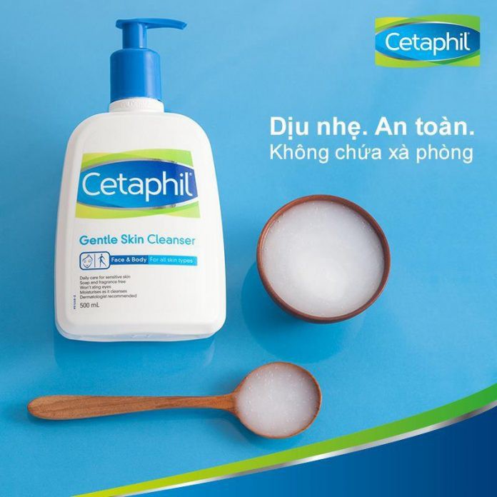[500ml] SỮA RỬA MẶT làm sạch dịu nhẹ CETAPHIL Gentle Skin Cleanser 500ml