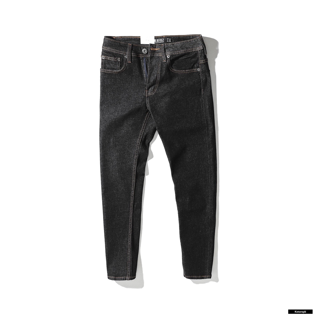 Jean nam RAFOZ 211239 đen muối tiêu form slimfit tôn dáng trẻ trung KSTORE