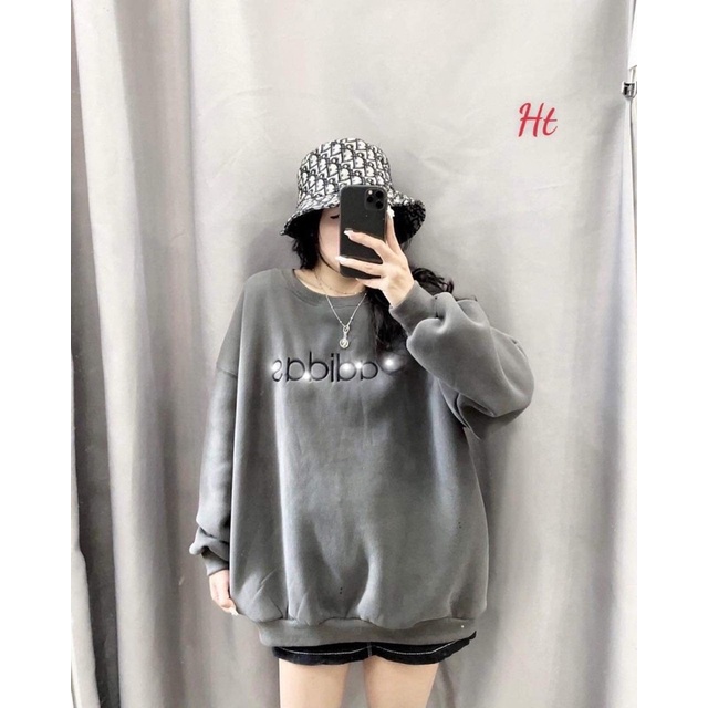 Áo swearter nỉ cotton 3 lá đát 2 mặt H2A