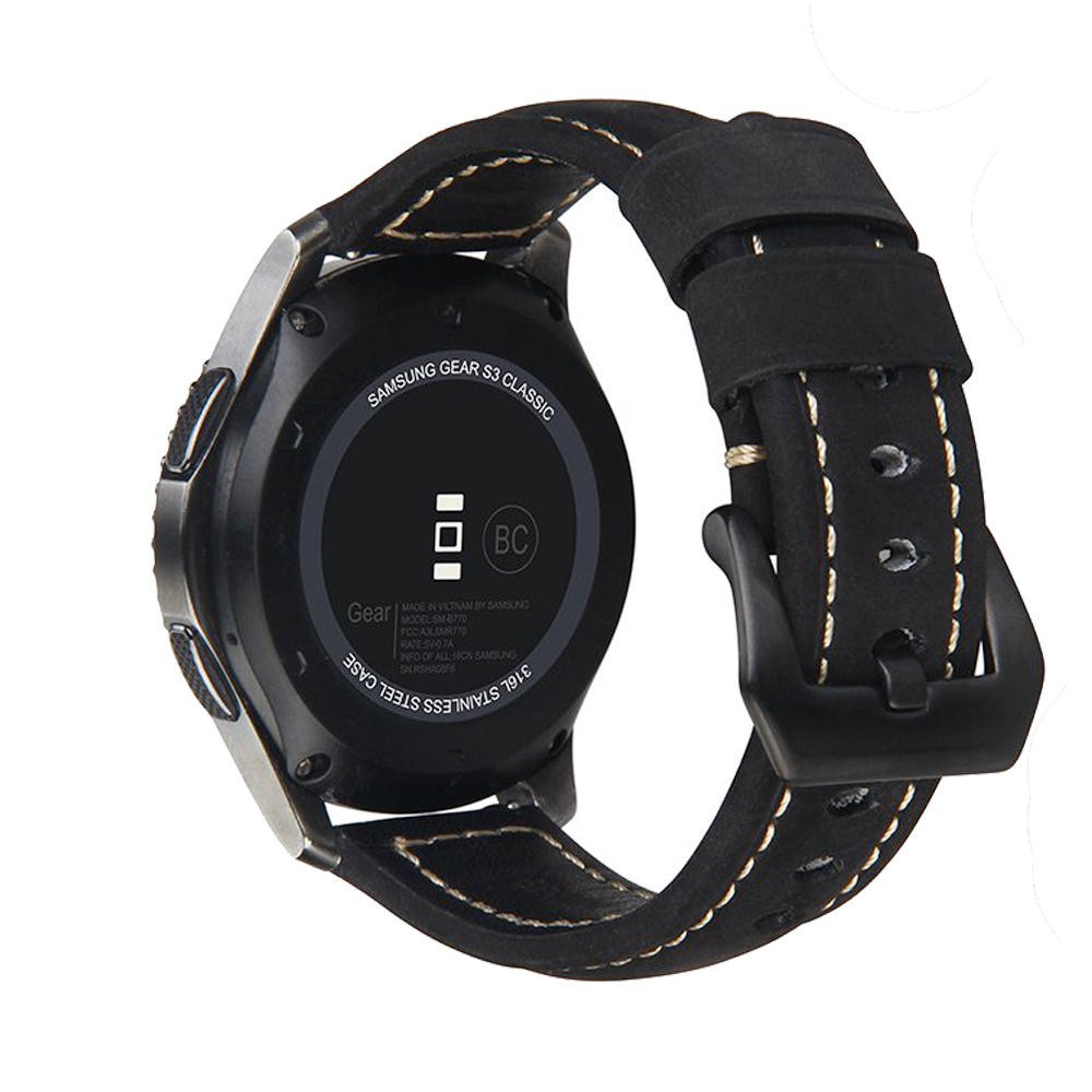 Dây da giả 20mm 22mm thay thế cho đồng hồ Samsung Gear S3 S2 / Samsung Galaxy Watch 42/46mm / HUAWEI WATCH GT 2