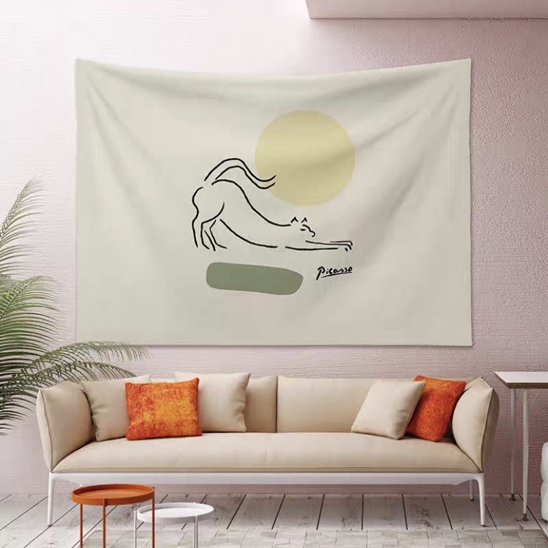 Tranh Vải Treo Tường Vintage, Tranh Vải Decor Phòng Ngủ