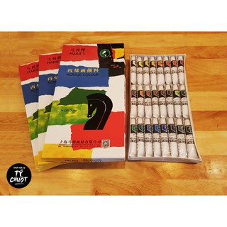 [ tychuotart] Bộ màu Acrylic Marie's 24/36 màu dạng tuýp