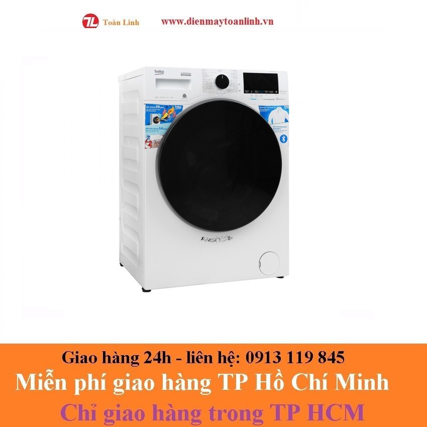 Máy giặt Beko WCV8649XWST Inverter 8 kg - Chính Hãng