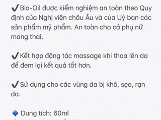 (Chuẩn Pháp) Tinh dầu giảm rạn da, mờ sẹo Bio 60ml
