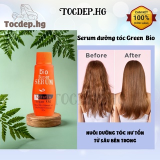 Serum dưỡng tóc keratin argan oil Thái Lan, huyết thanh chăm sóc phục hồi tóc green bio super 45ml Tocdep.hg