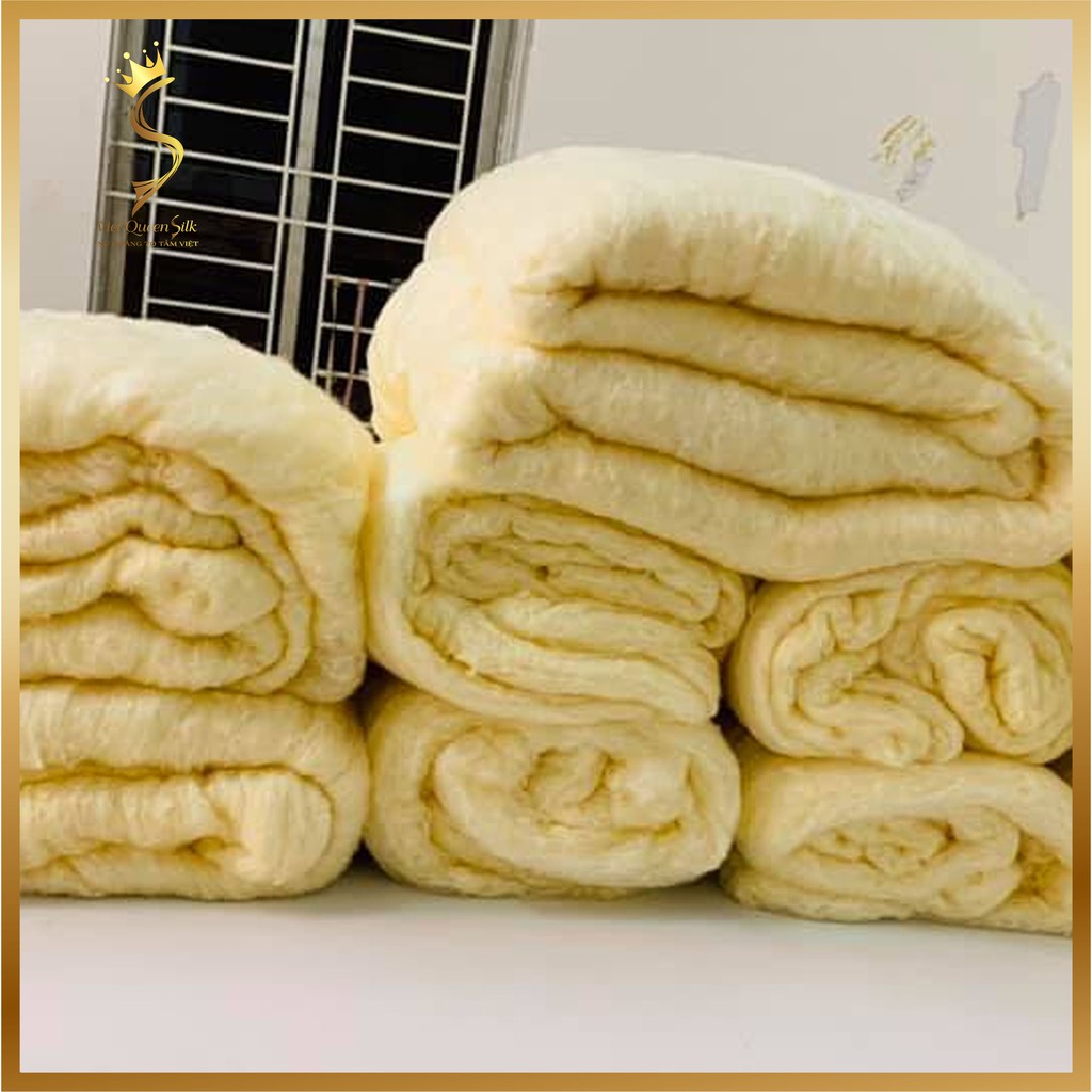 Ruột chăn từ kén tằm tự nhiên VIET QUEEN SILK size 1.6m*1.8m, 100% tơ tằm cao cấp