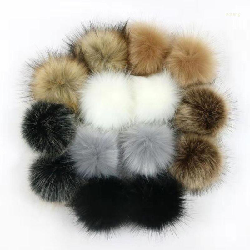 QQ Bộ 14 Quả Cầu Lông Giả 10cm Dùng Để Tự Trang Trí Nón Túi Khăn Choàng Túi