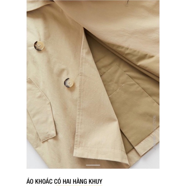 [Mã SKAMSALE07 giảm 10% đơn từ 150K] Áo khoác Trench Coat 2 hàng khuy | BigBuy360 - bigbuy360.vn