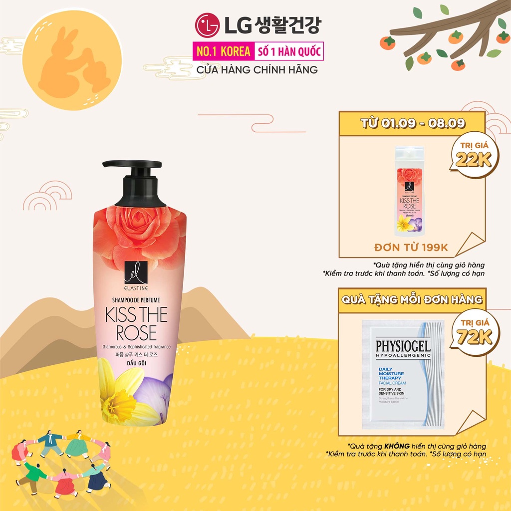 Dầu gội Elastine De Perfume hương nước hoa 600ml