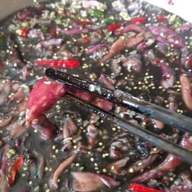 com bo mắm mực mắm cá  cơm