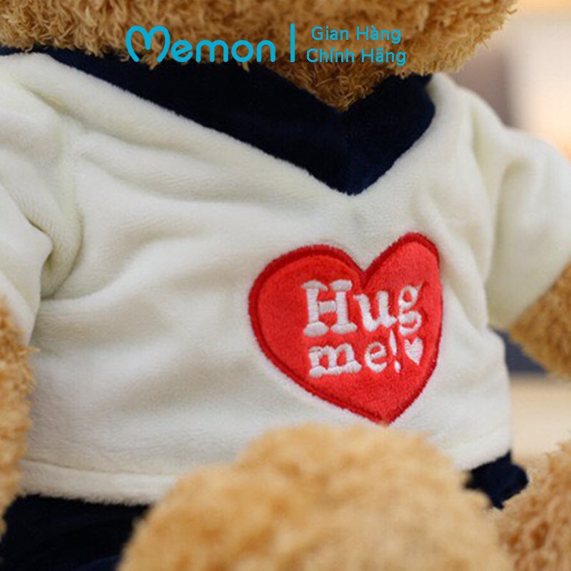 Gấu Bông Teddy Hug Me Đôi Nhồi Gòn Cao Cấp Memon