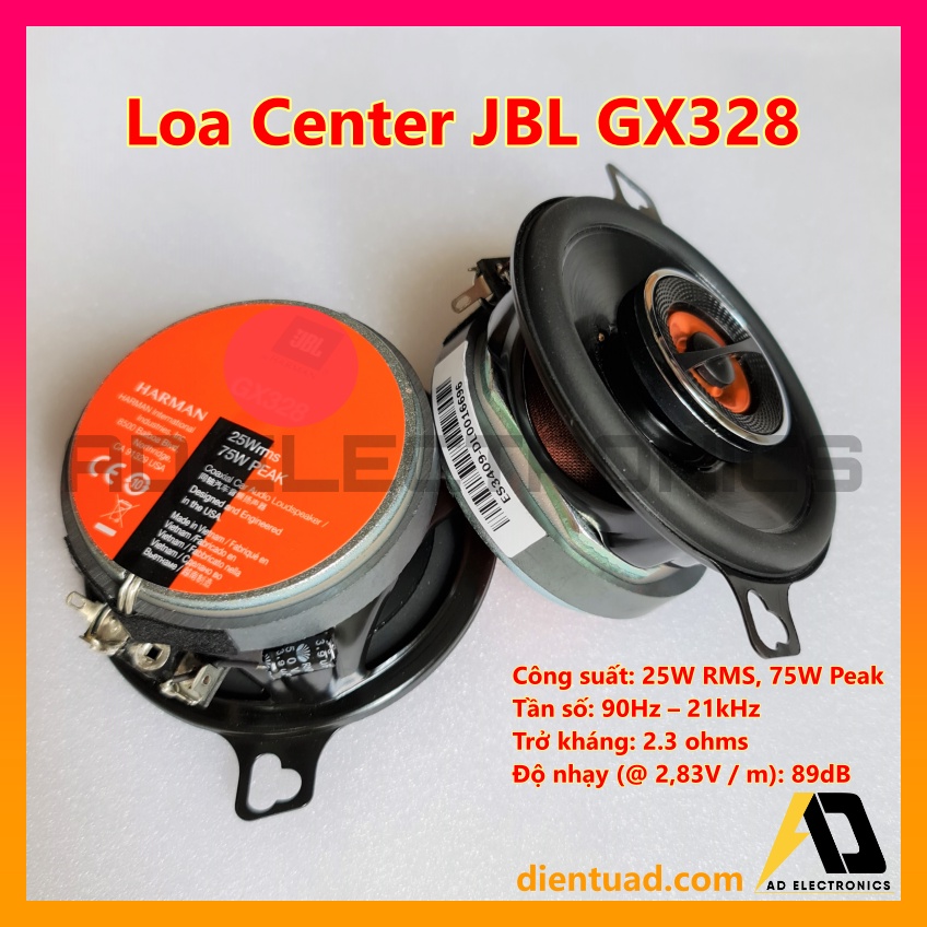 Loa Center JBL GX328 Lắp Ô Tô - Loa Trung Tâm JBL GX328 Đường kính 3.5 inch Hàng Zin 100%