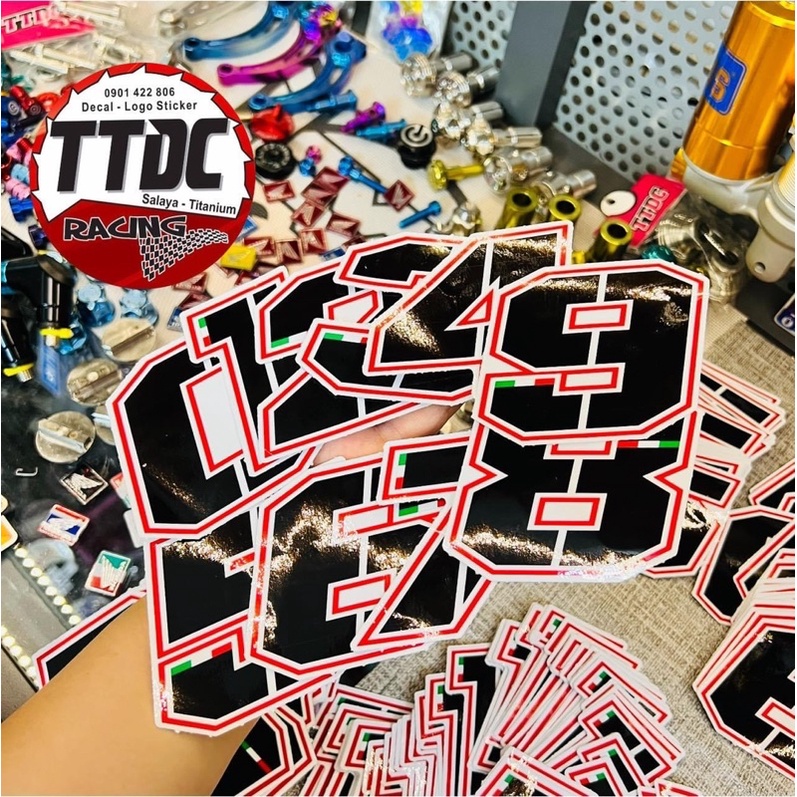 Tem Logo Sticker Số thứ tự 🇹🇭✌