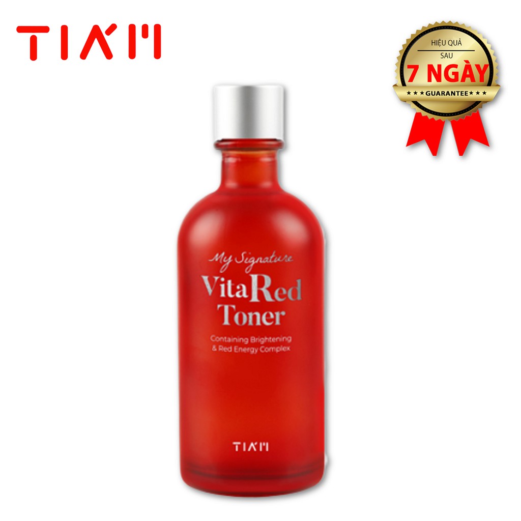 Nước Hoa Hồng Dưỡng Trắng, Se Khít Lỗ Chân Lông Tiam My Signature Vita Red Toner 130ml