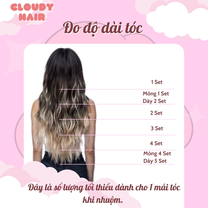 Thuốc nhuộm NÂNG TONE tóc  | CLOUDYHAIRS, CLOUDYHAIR