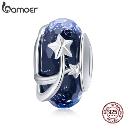 Mặt trang sức BAMOER bạc 925 thiết kế họa tiết ngôi sao thời trang