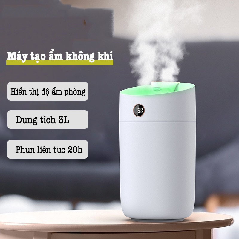 Máy tạo độ ẩm không khí Humidifier dung tích 3 lít công suất 180ml/h - X12
