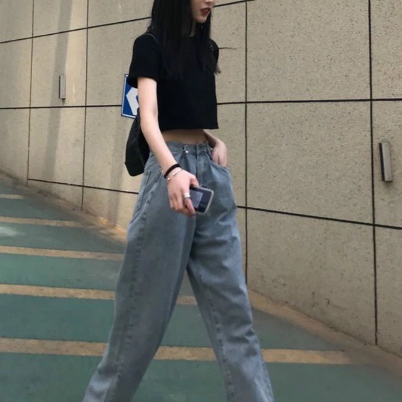 Áo croptop TODOBLACK màu trơn dáng ôm phong cách đường phố Hàn Quốc thời trang
