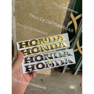 Tem Honda, Logo Honda, chữ Honda nổi, logo Honda nổi dán trang trí xe