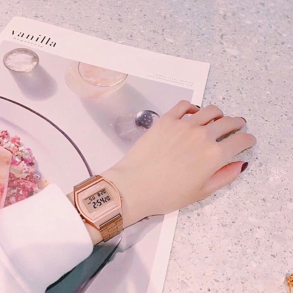 Đồng hồ Nữ Casio B640WC-5ADF, đồng hồ chính hãng, Rose