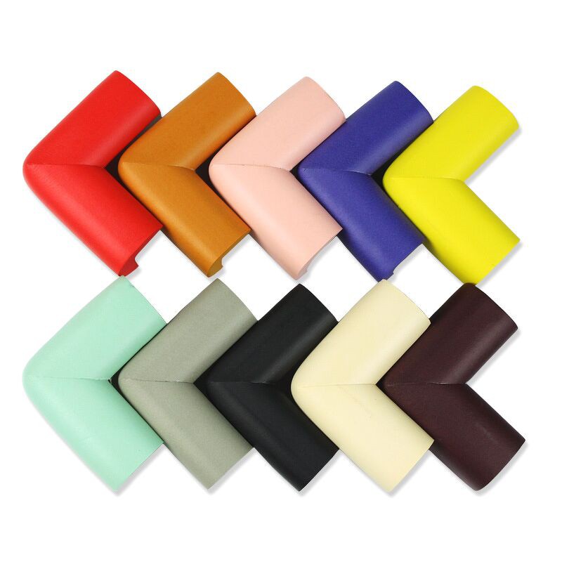 Set 4 Miếng Mút Xốp Bọc Cạnh Bàn Mềm Chặn Góc Bàn An Toàn Cho Bé Kèm Keo Dán