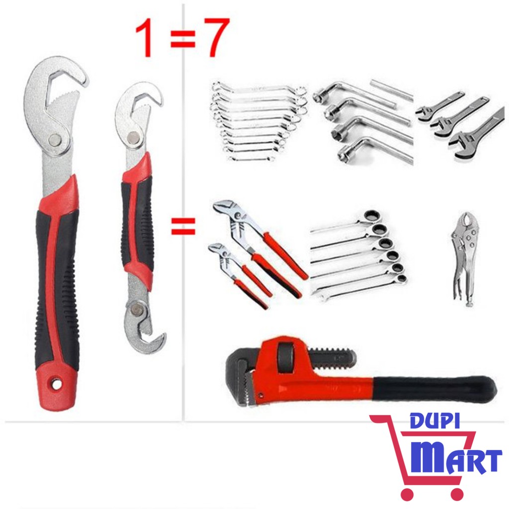 [TIỆN ÍCH] Bộ 2 Mỏ Lết Cờ Lê Đa Năng Tiện Dụng - DupiMart