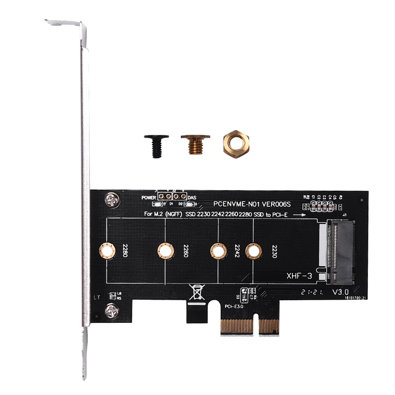 Thẻ chuyển đổi PCIE sang M2 PCI Express 3.0 X1 sang NVME SSD M2 PCIE Raiser hỗ trợ 2230 2242 2260 2280 M.2 SSD